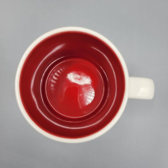 Starbucks Coffee Mug Cup White Red Flying Peace Bird Dove Design 2008 Edition - Picture 7 of 10